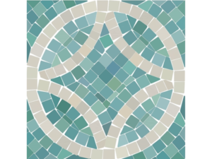 Decoracion piso seaglass mosaic, 6ct 30.48 cm x 30.48 cm