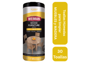Toallas húmedas para limpiar madera