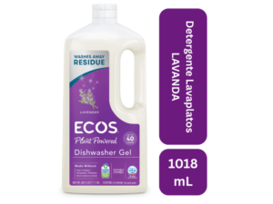 Detergente en gel 100% natural para lavadora de platos