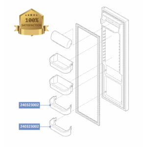 Anaquel de puerta de refrigeradora transparente - Imagen 5