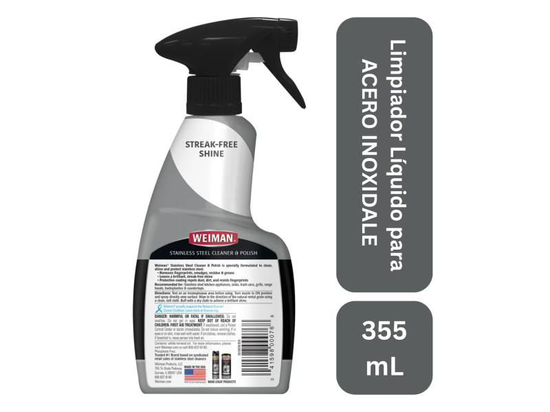 Pulidor/limpiador acero inoxid 502 ml - Imagen 2