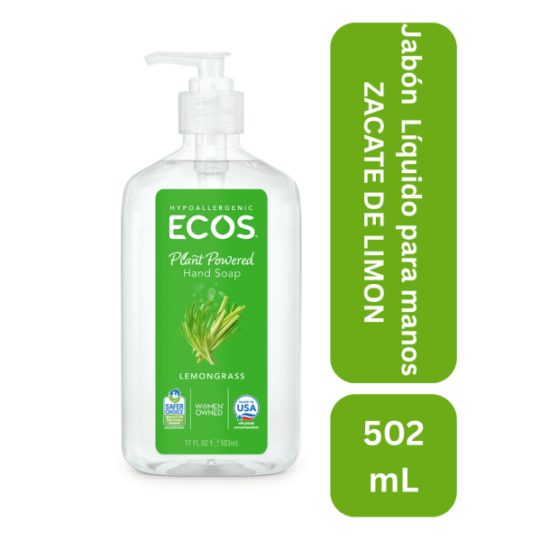 Jabón líquido para manos aroma zacate limon 502 ml