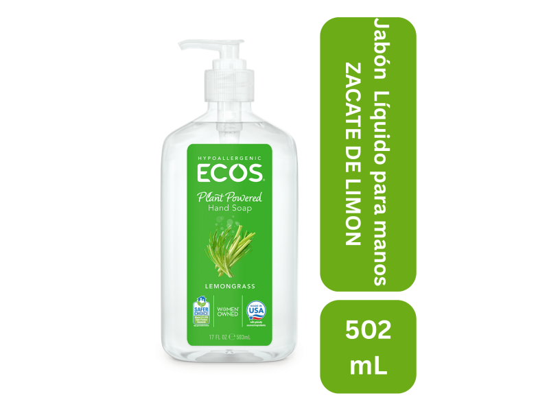 Jabón líquido para manos aroma zacate limon 502 ml