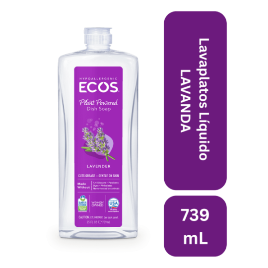 Lavaplatos líquido 100% natural aroma lavanda